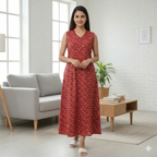 Bizzy Lizzy Red Carnation 2pc Set  Housecoat