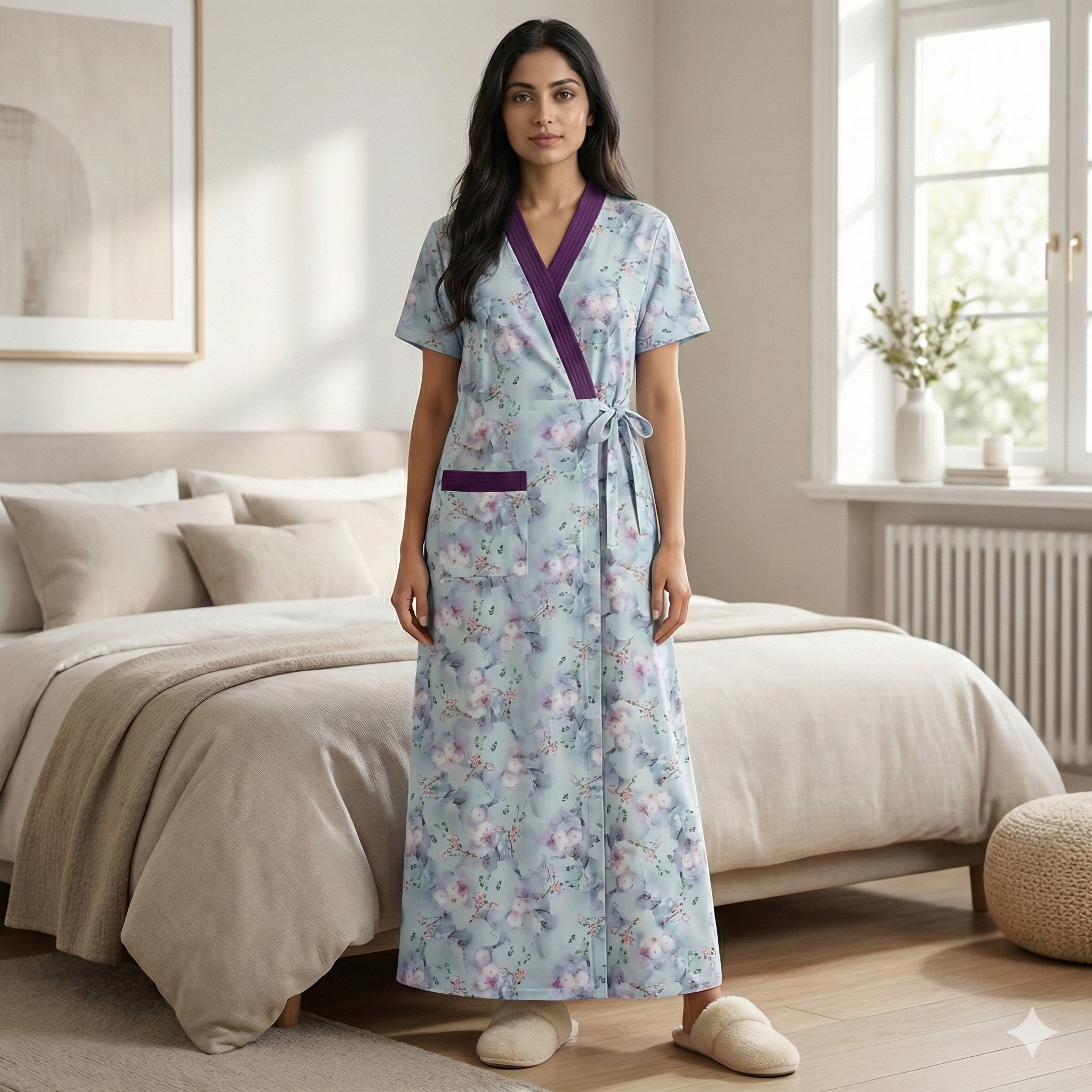 Bizzy Lizzy Poly Cotton Housecoat