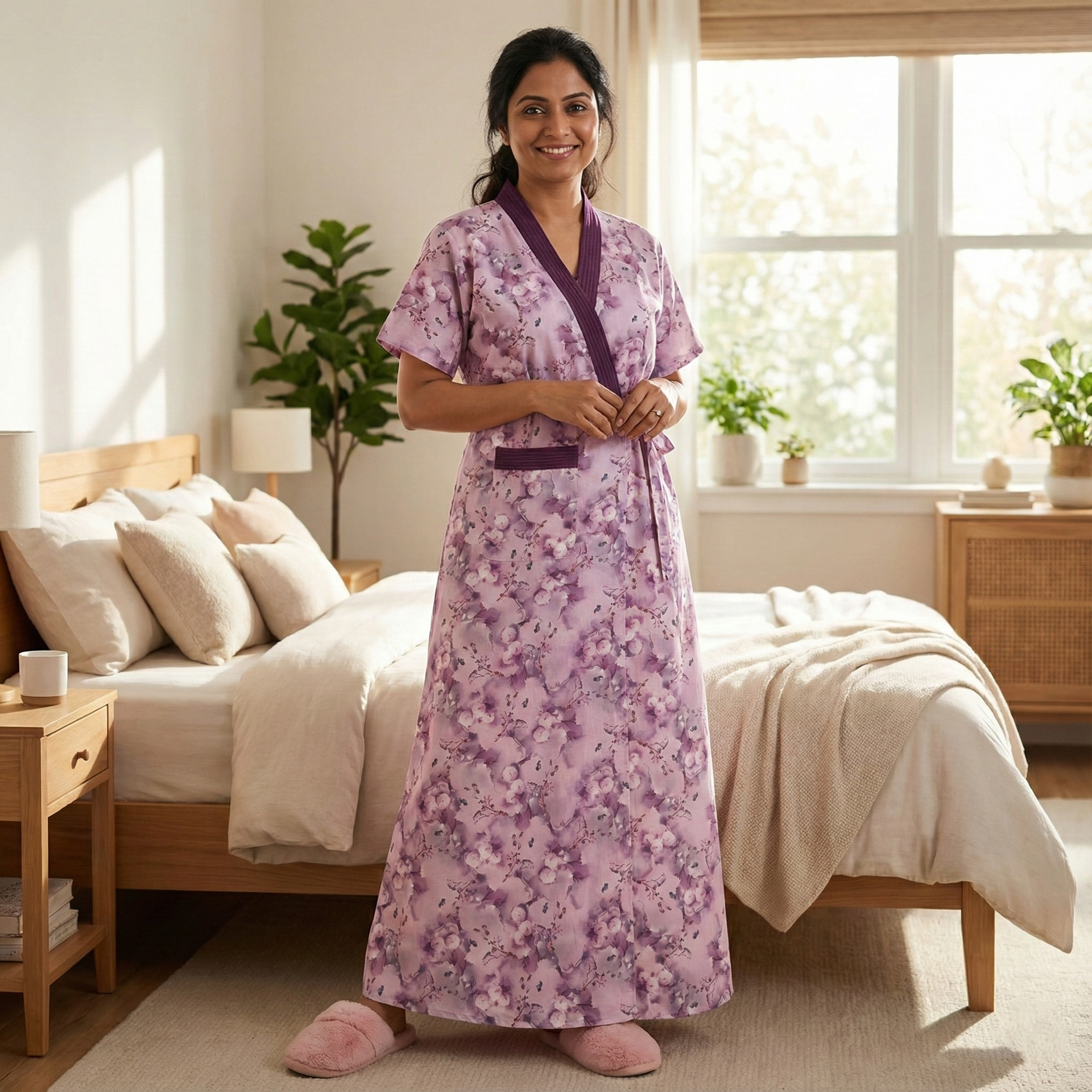 Bizzy Lizzy Poly Cotton Housecoat