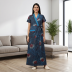 Bizzy Lizzy Blue Stock Housecoat