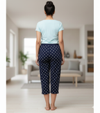 Cotton Hosiery Anchor Diamond Capri