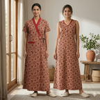 Bizzy Lizzy Red Tulip 2pc Set Housecoat