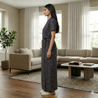 Bizzy Lizzy Blue Peony Housecoat