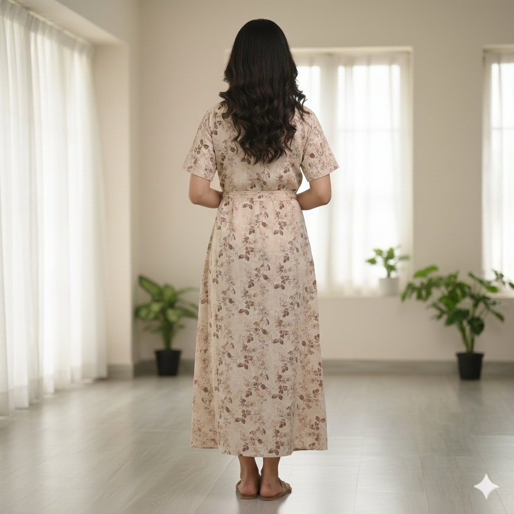 Bizzy Lizzy Yellow Leaves Housecoat