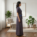 Bizzy Lizzy Blue Orchid 2pc Set  Housecoat