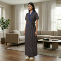 Bizzy Lizzy Blue Peony Housecoat