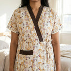 Bizzy Lizzy Poly Cotton 2pc Set  Housecoat