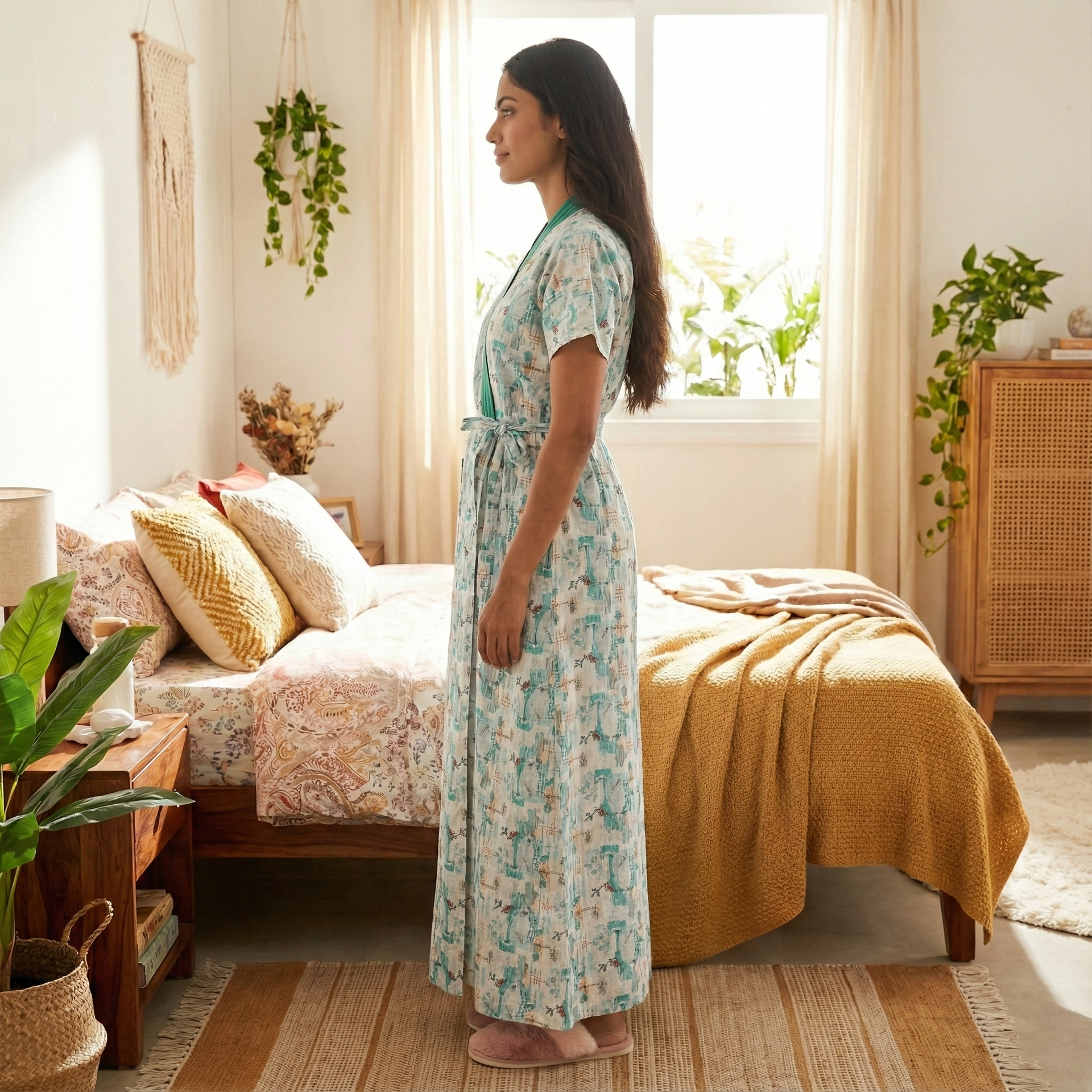 Bizzy Lizzy Poly Cotton Housecoat