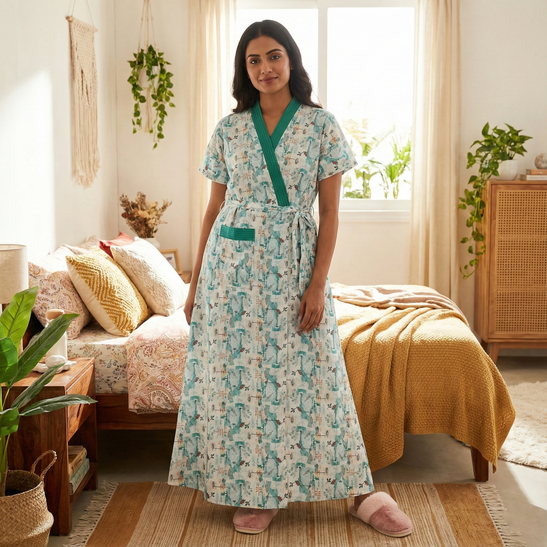 Bizzy Lizzy Poly Cotton Housecoat