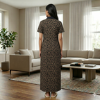 Bizzy Lizzy Black Peony Housecoat