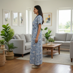 Bizzy Lizzy Blue Lotus Housecoat