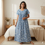 Bizzy Lizzy Poly Cotton Front Open Nighty