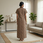 Bizzy Lizzy Brown Tulip 2pc Set  Housecoat