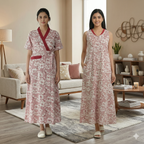 Bizzy Lizzy Paech Pansy 2pc Set  Housecoat