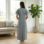 Bizzy Lizzy Blue Carnation Housecoat