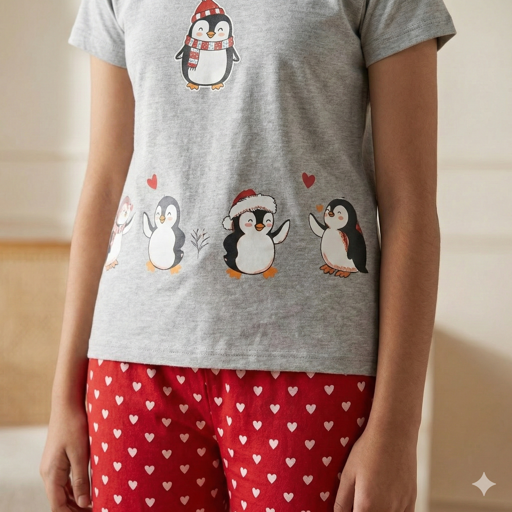 Premium Cotton Hosiery Capri Night Suit