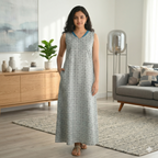 Bizzy Lizzy Sky Blue  Rose 2pc Set  Housecoat