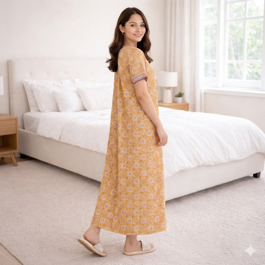 Bizzy Lizzy Cotton Front Open Nighty