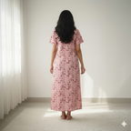 Bizzy Lizzy Peach Leaves Housecoat