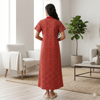 Bizzy Lizzy Red Peony Housecoat
