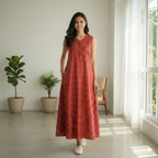 Bizzy Lizzy Red Orchid 2pc Set  Housecoat