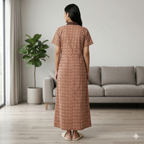 Bizzy Lizzy Brown Orchid 2pc Set  Housecoat