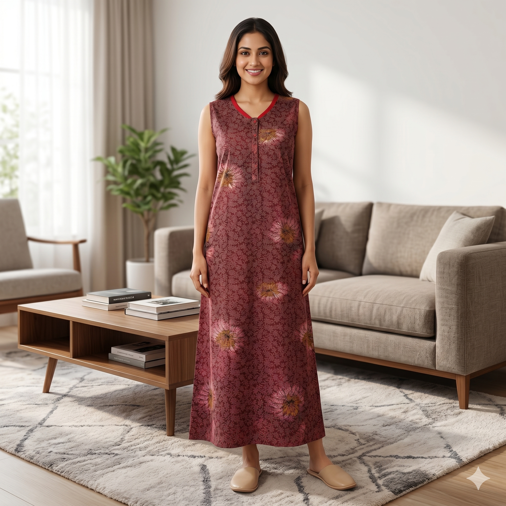 Bizzy Lizzy Red Stock 2pc Set Housecoat