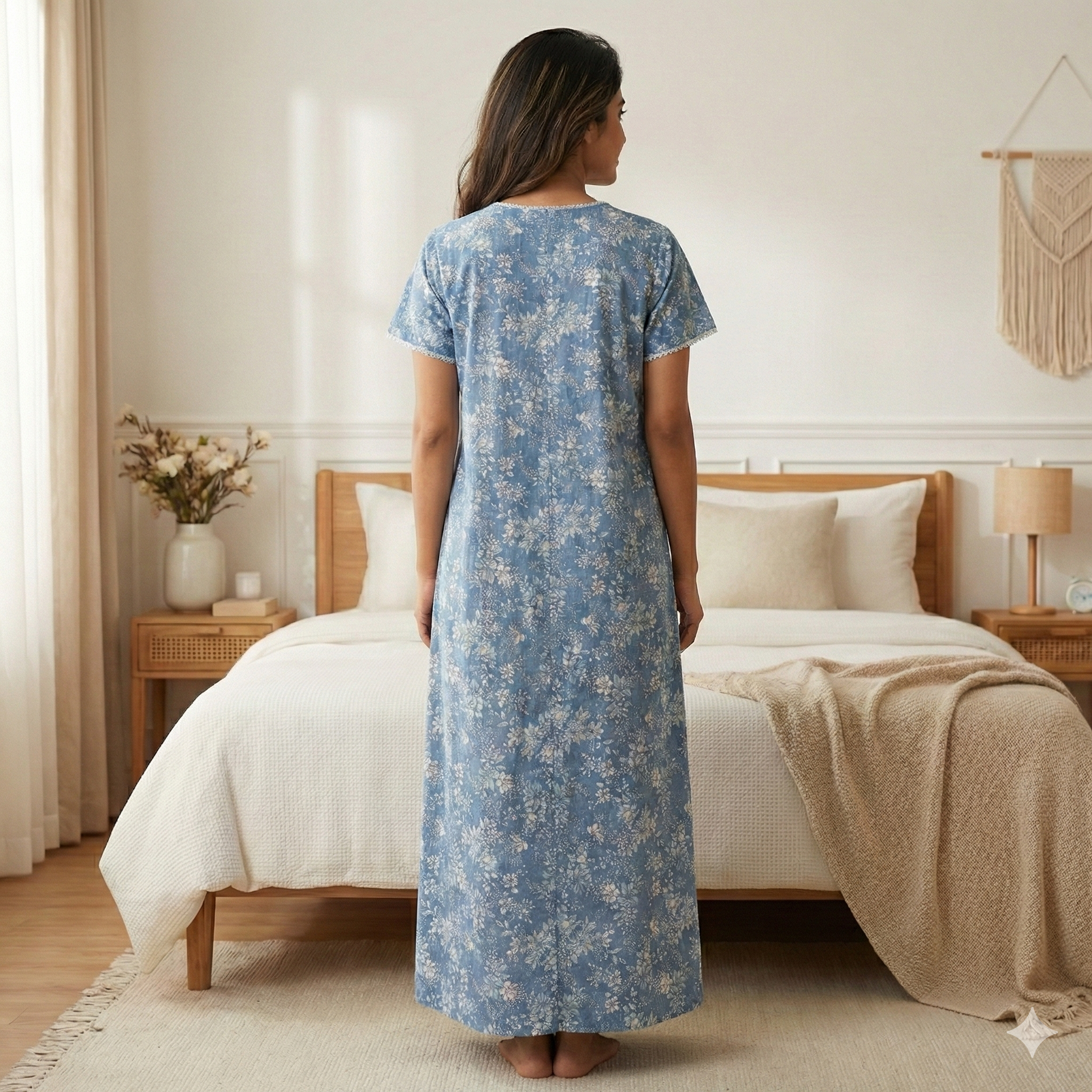 Bizzy Lizzy Poly Cotton Front Open Nighty