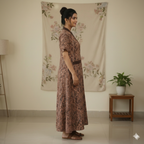 Bizzy Lizzy Brown Daisy Housecoat