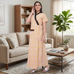 Pure Cotton Yellow Daffodil Housecoat