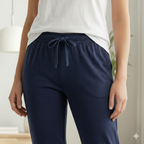 Cotton Hosiery Navy Spade Track Pant
