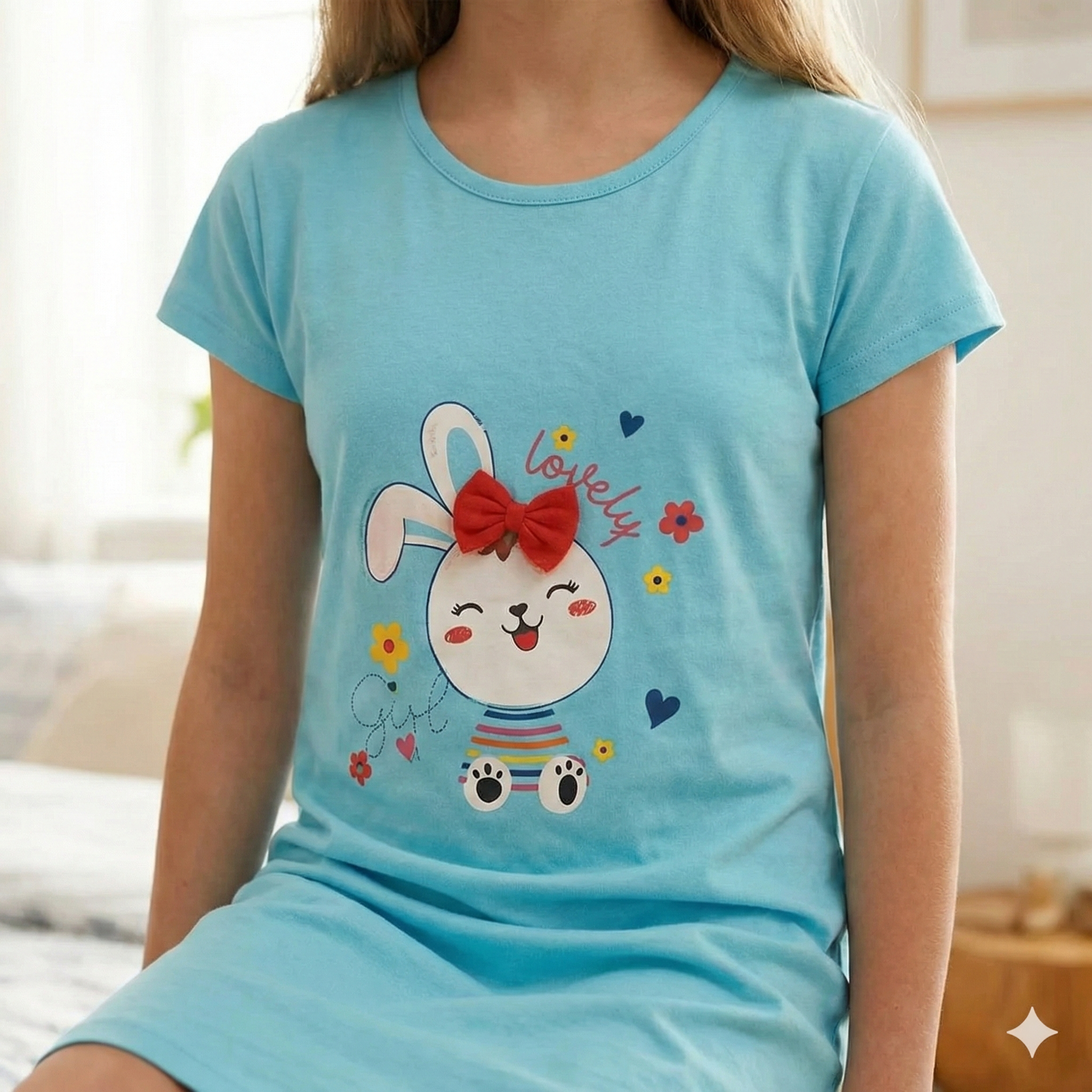 Super Soft Cotton Hosiery Girl Nighty