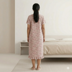 Bizzy Lizzy Pink Lotus Yolkcut Short Nighty