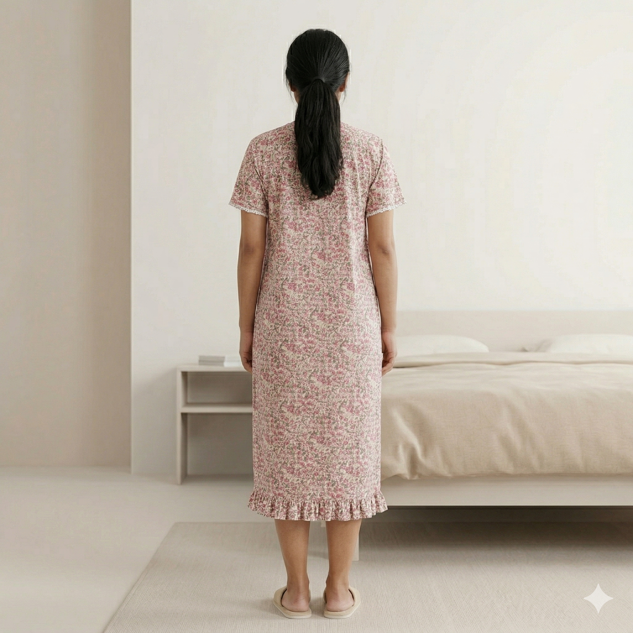 Bizzy Lizzy Pink Lotus Yolkcut Short Nighty