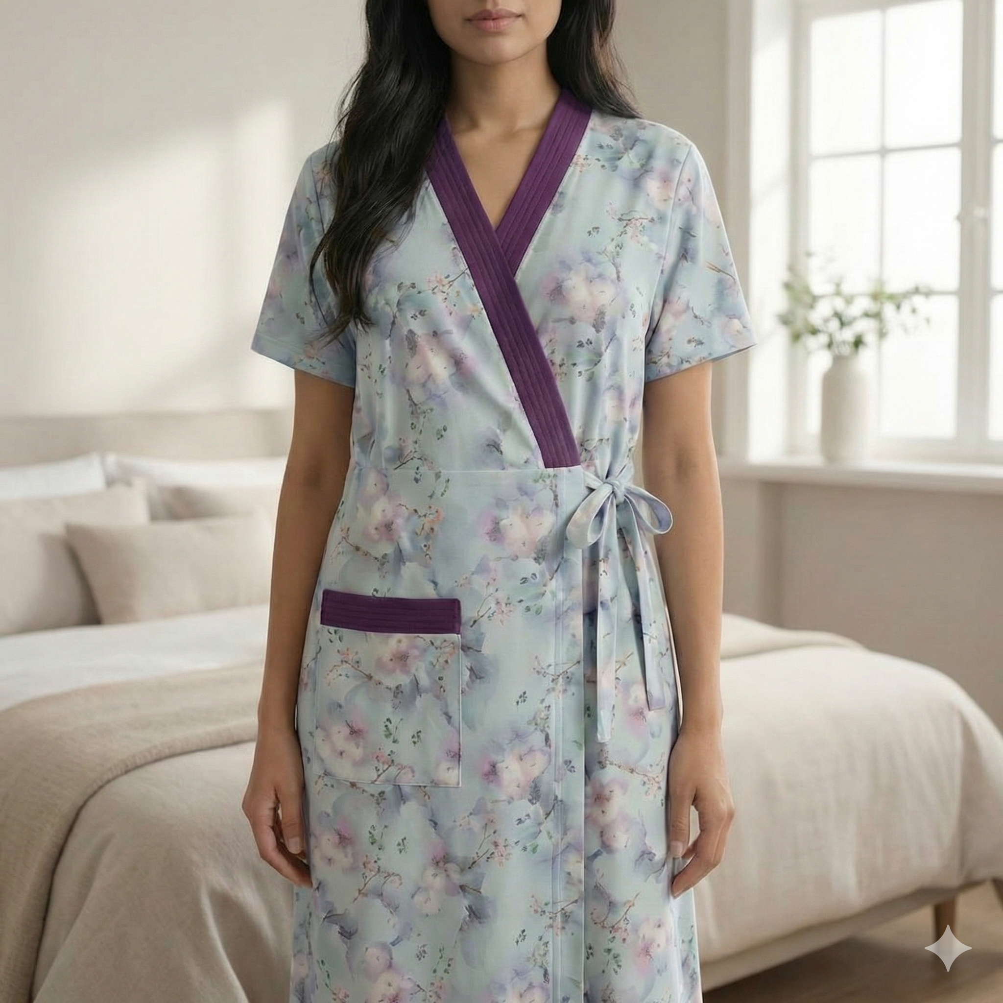 Bizzy Lizzy Poly Cotton Housecoat