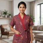 Bizzy Lizzy Red Stock Housecoat