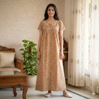 Bizzy Lizzy Yellow Peony Front Open Nighty