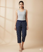 Premium Cotton Hosiery  3/4 Length Capri