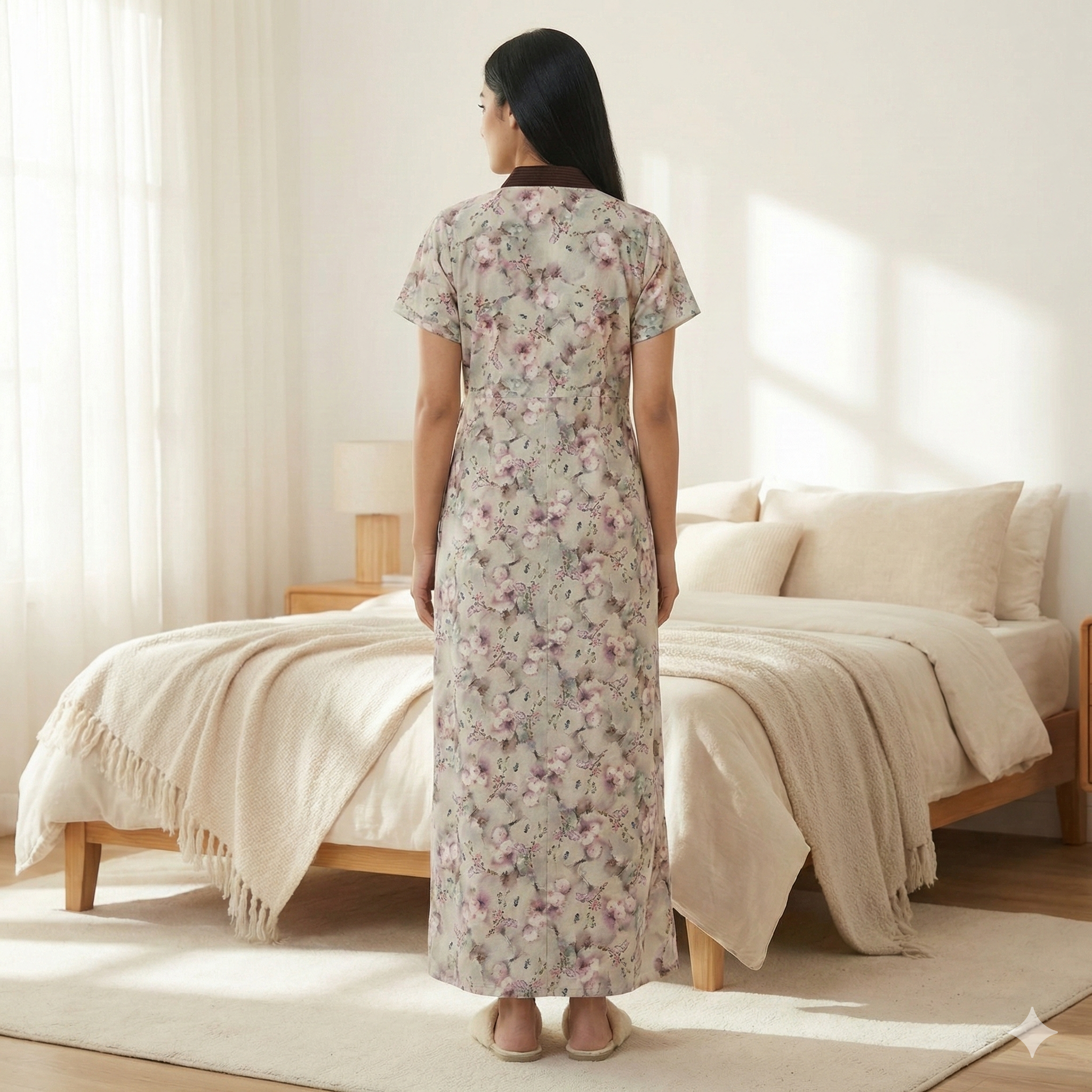 Bizzy Lizzy Poly Cotton Housecoat