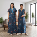 Bizzy Lizzy Blue Stock 2pc Set Housecoat