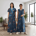 Bizzy Lizzy Blue Stock 2pc Set Housecoat