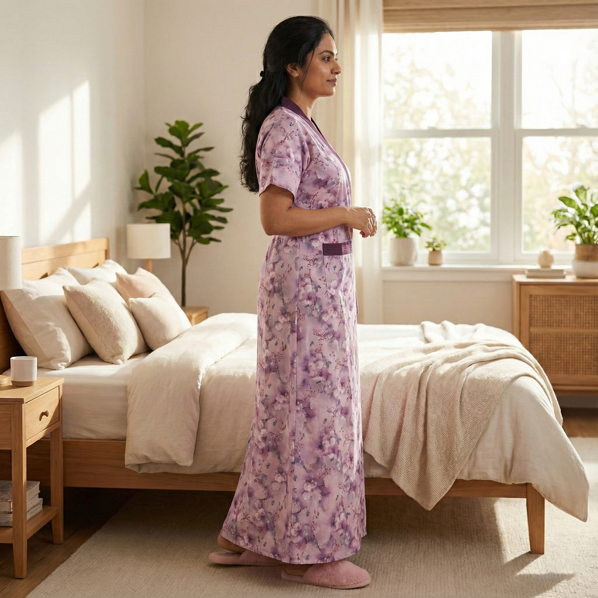 Bizzy Lizzy Poly Cotton Housecoat