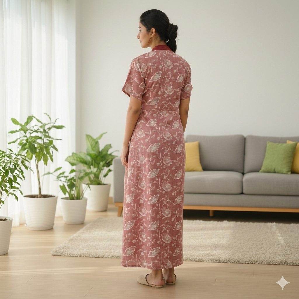 Bizzy Lizzy Red Lotus Housecoat