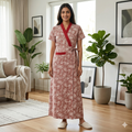 Bizzy Lizzy Light Red Carnation Housecoat