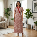 Bizzy Lizzy Light Red Carnation Housecoat