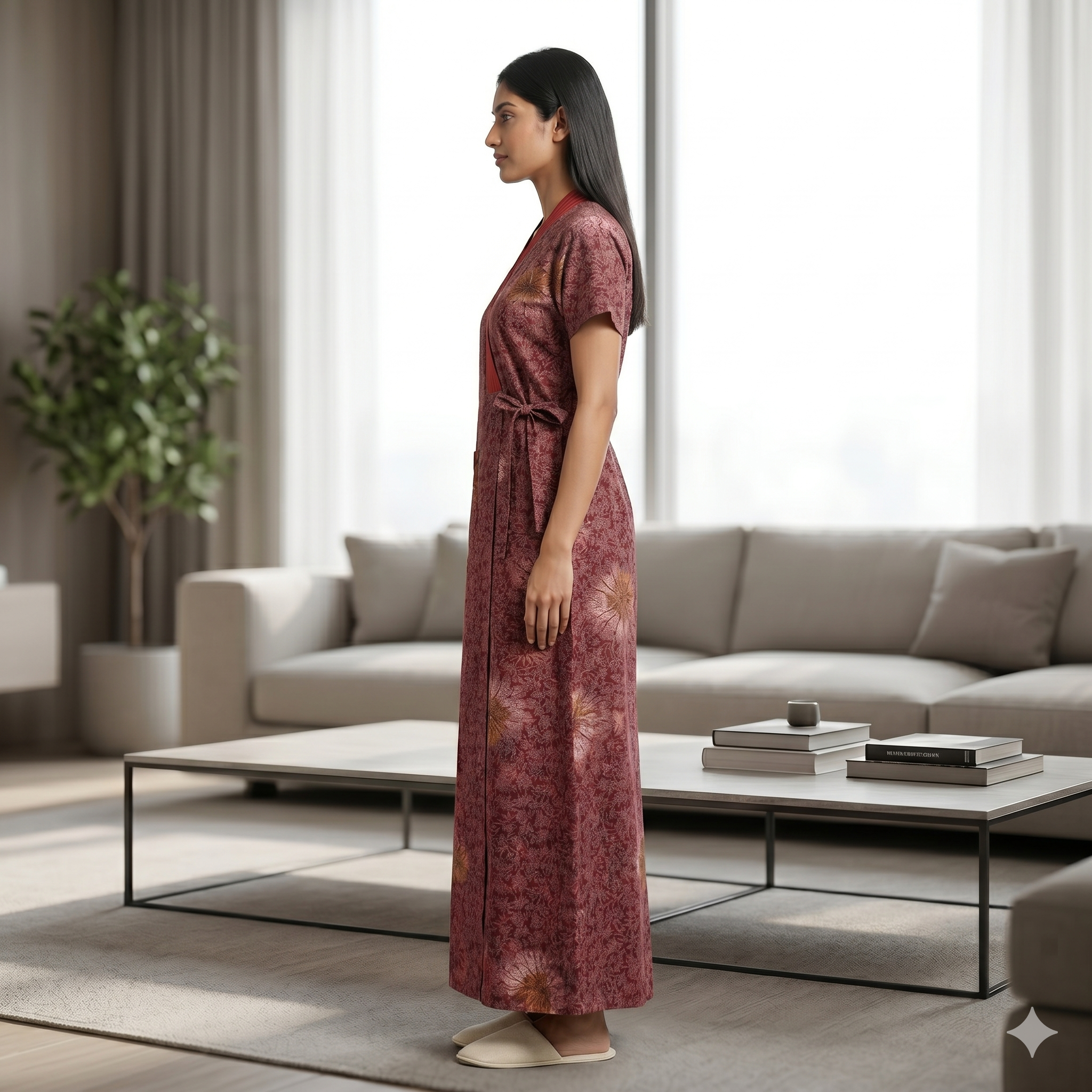 Bizzy Lizzy Red Stock 2pc Set Housecoat