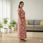 Bizzy Lizzy Red Lotus Housecoat