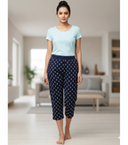 Cotton Hosiery Anchor Diamond Capri