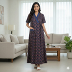 Bizzy Lizzy Blue Orchid 2pc Set  Housecoat