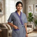Bizzy Lizzy Light Blue Carnation Housecoat